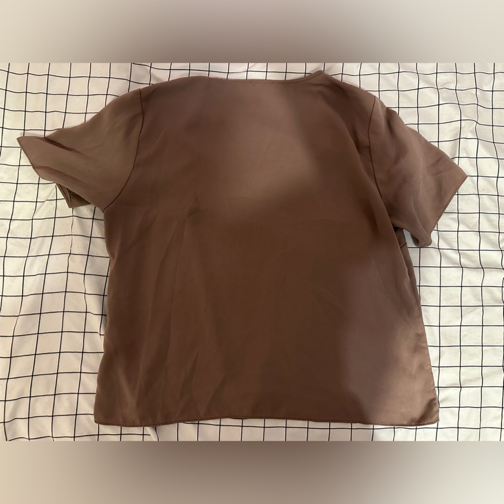 Dynamite Taupe Blouse